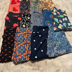 Lot of 13 One Size LulaRoe Leggings